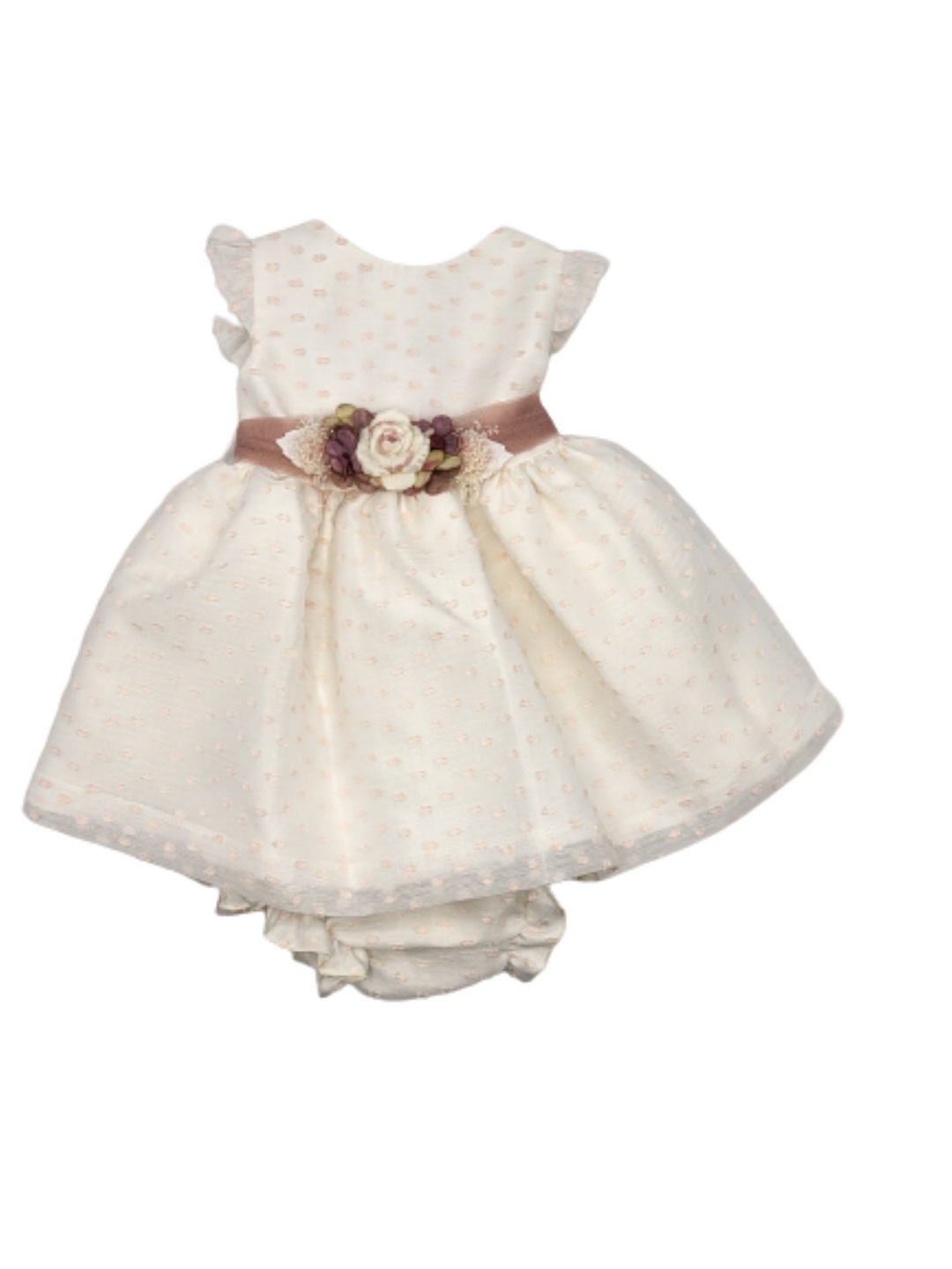 BEIGE BABY DRESS