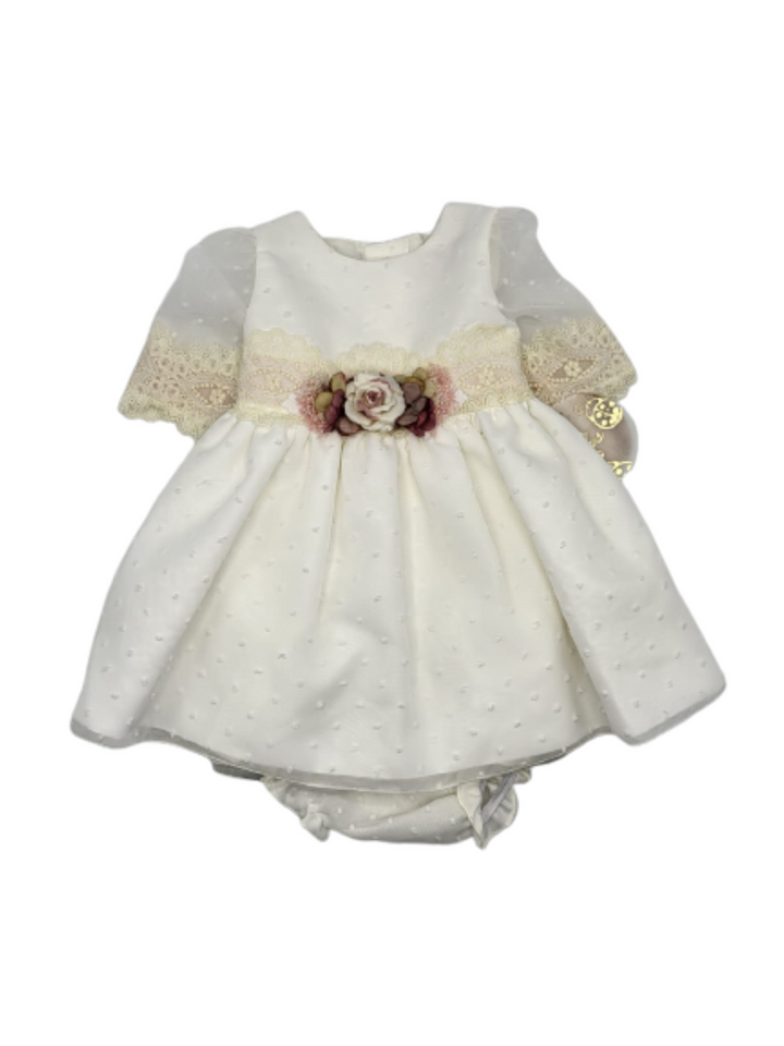 BEIGE BABY DRESS WITH OUT TAJ