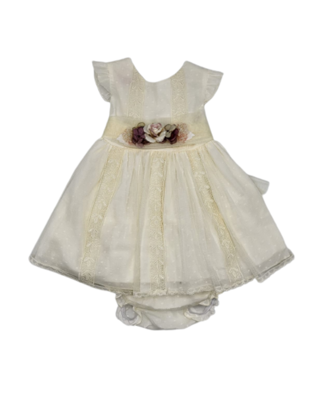 BEIGE BABY DRESS
