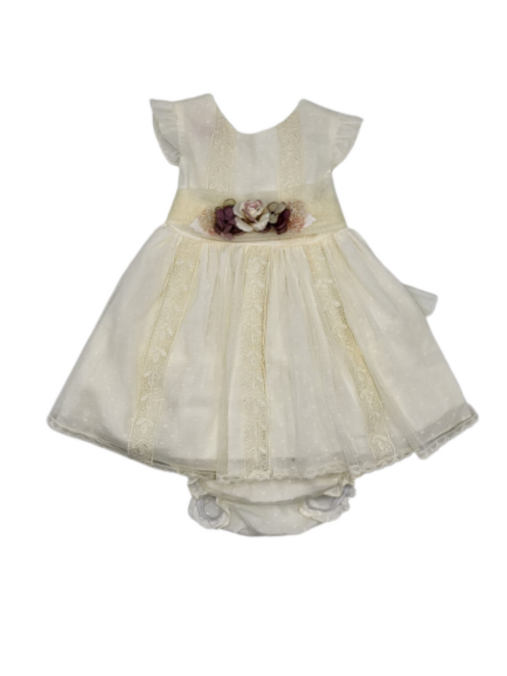 BEIGE BABY DRESS