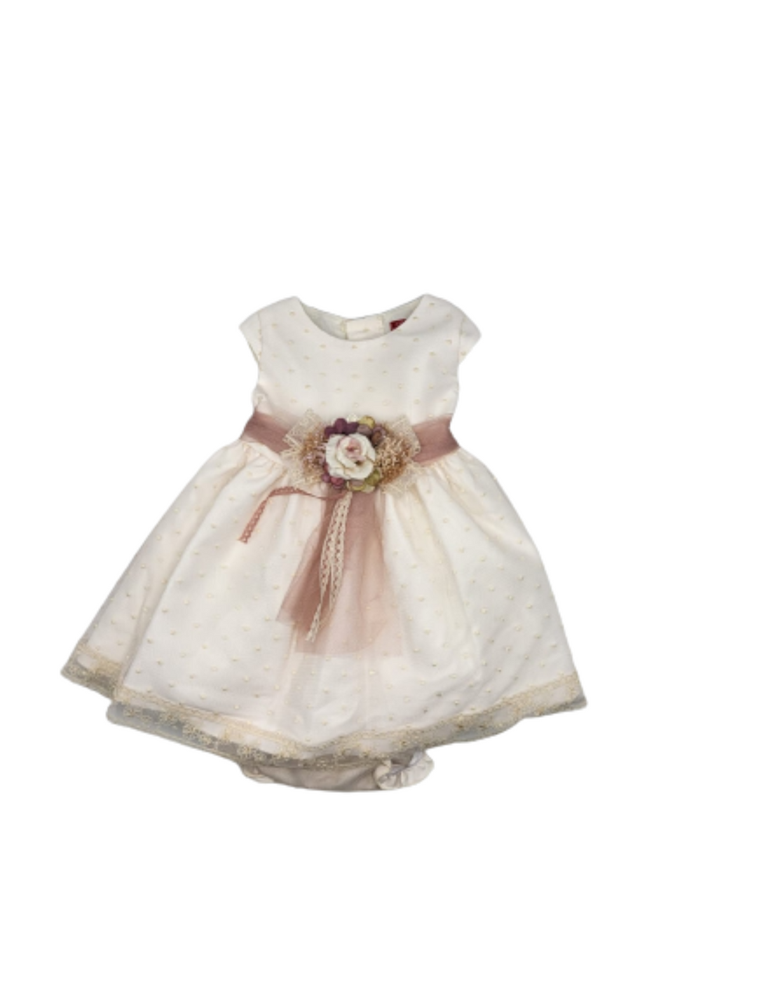 BEIGE BABY DRESS
