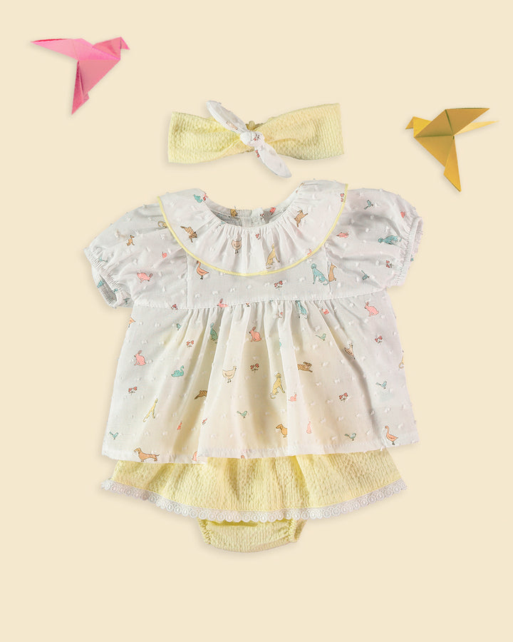 WHITE BABY GIRLS SET