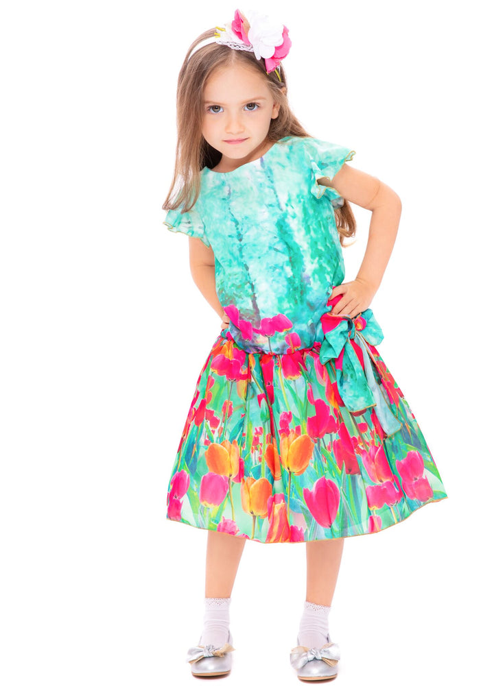Green Floral Dress