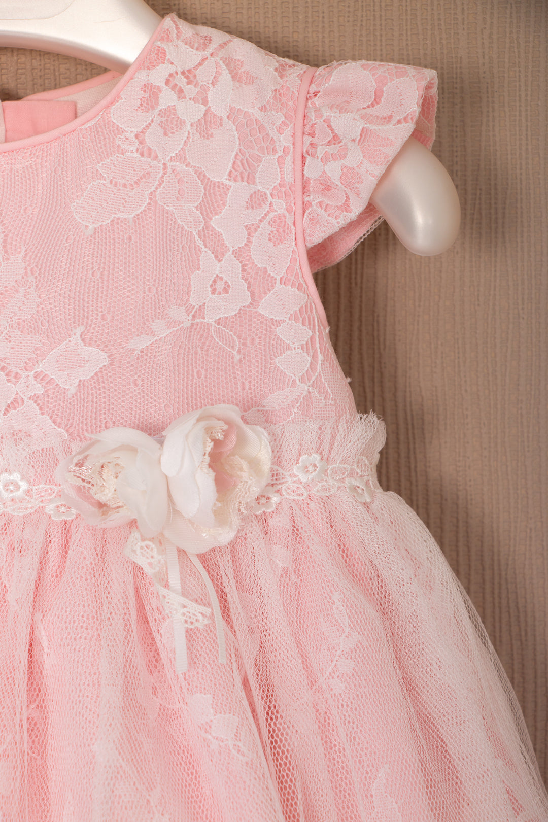 baby pink lace dress