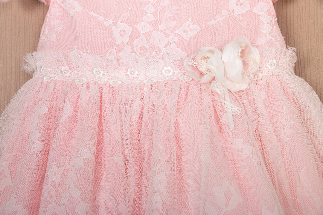baby pink lace dress